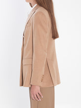 MAX MARA 40 double-breasted blazer in camel 