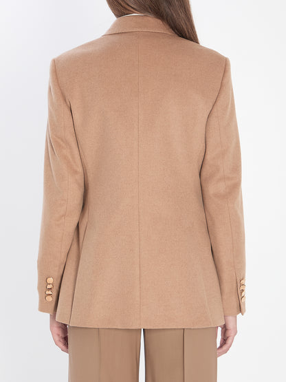 MAX MARA 40 double-breasted blazer in camel 