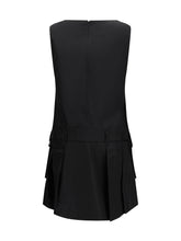 GANNI 36 duchesse nylon belted mini dress