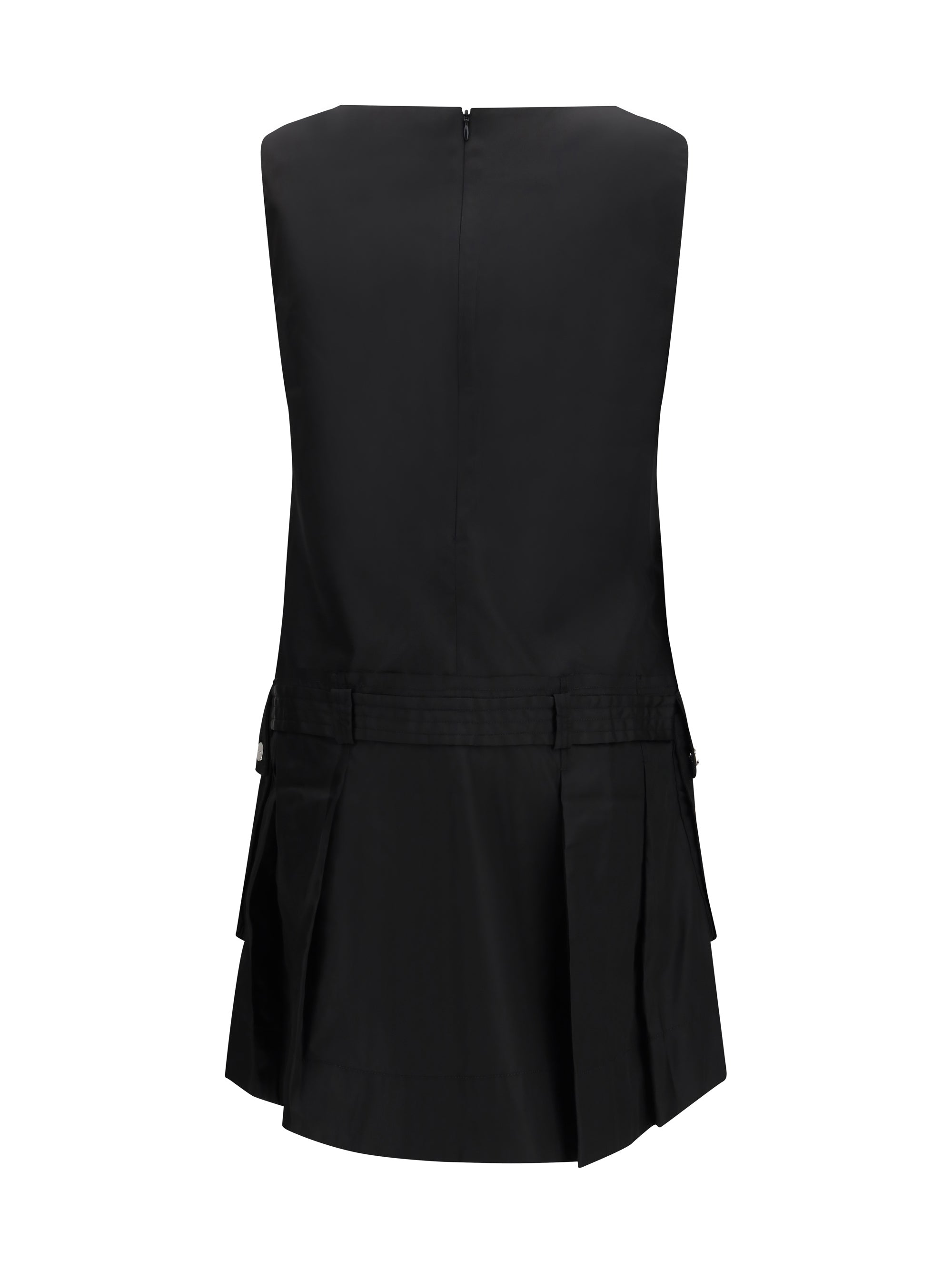 duchesse nylon belted mini dress
