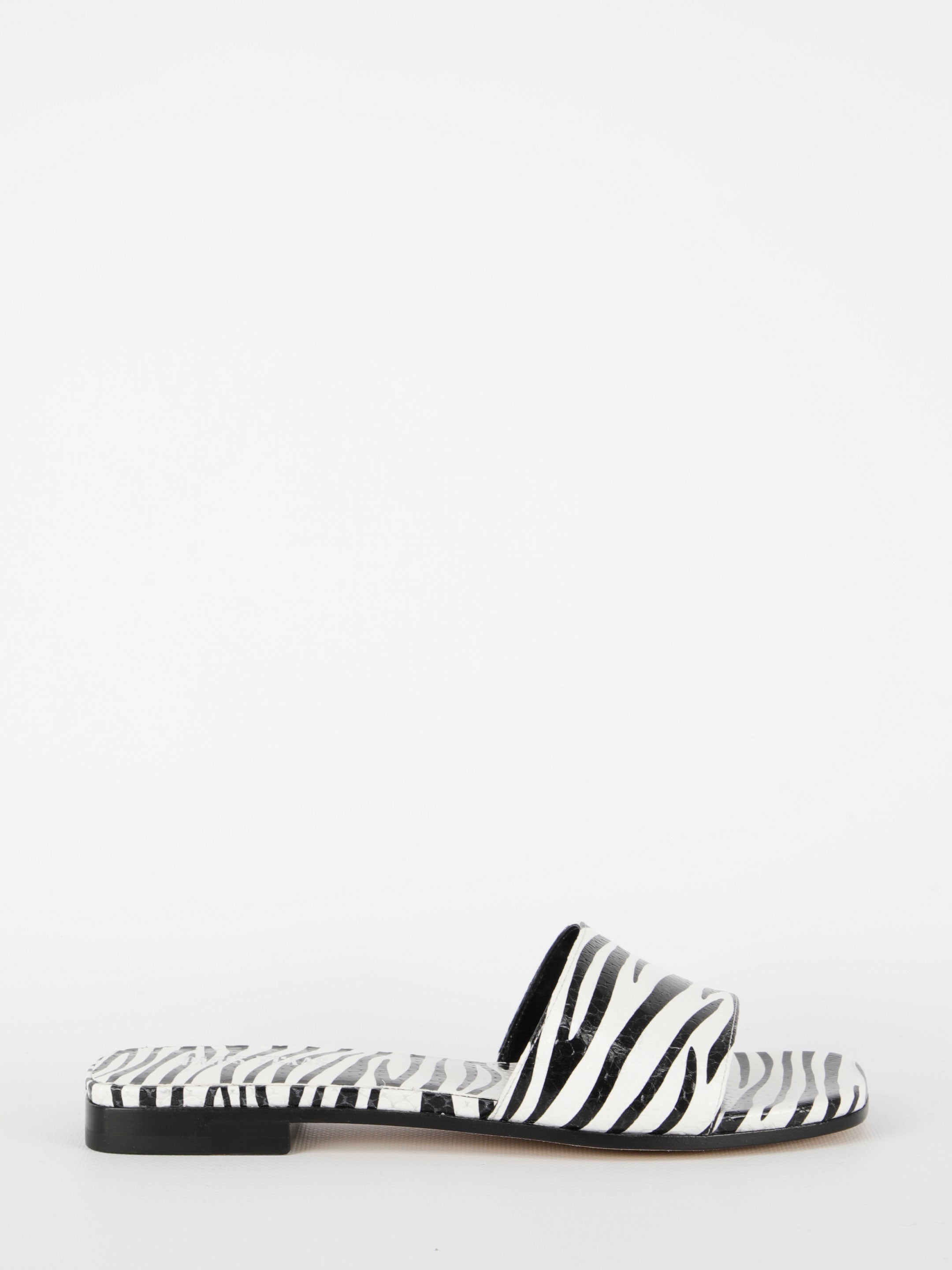 PARIS TEXAS 36 zebra-print flat sandals