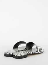PARIS TEXAS 36 zebra-print flat sandals