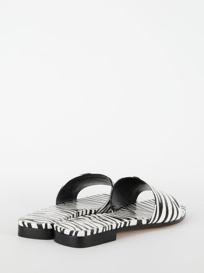 PARIS TEXAS 36 zebra-print flat sandals