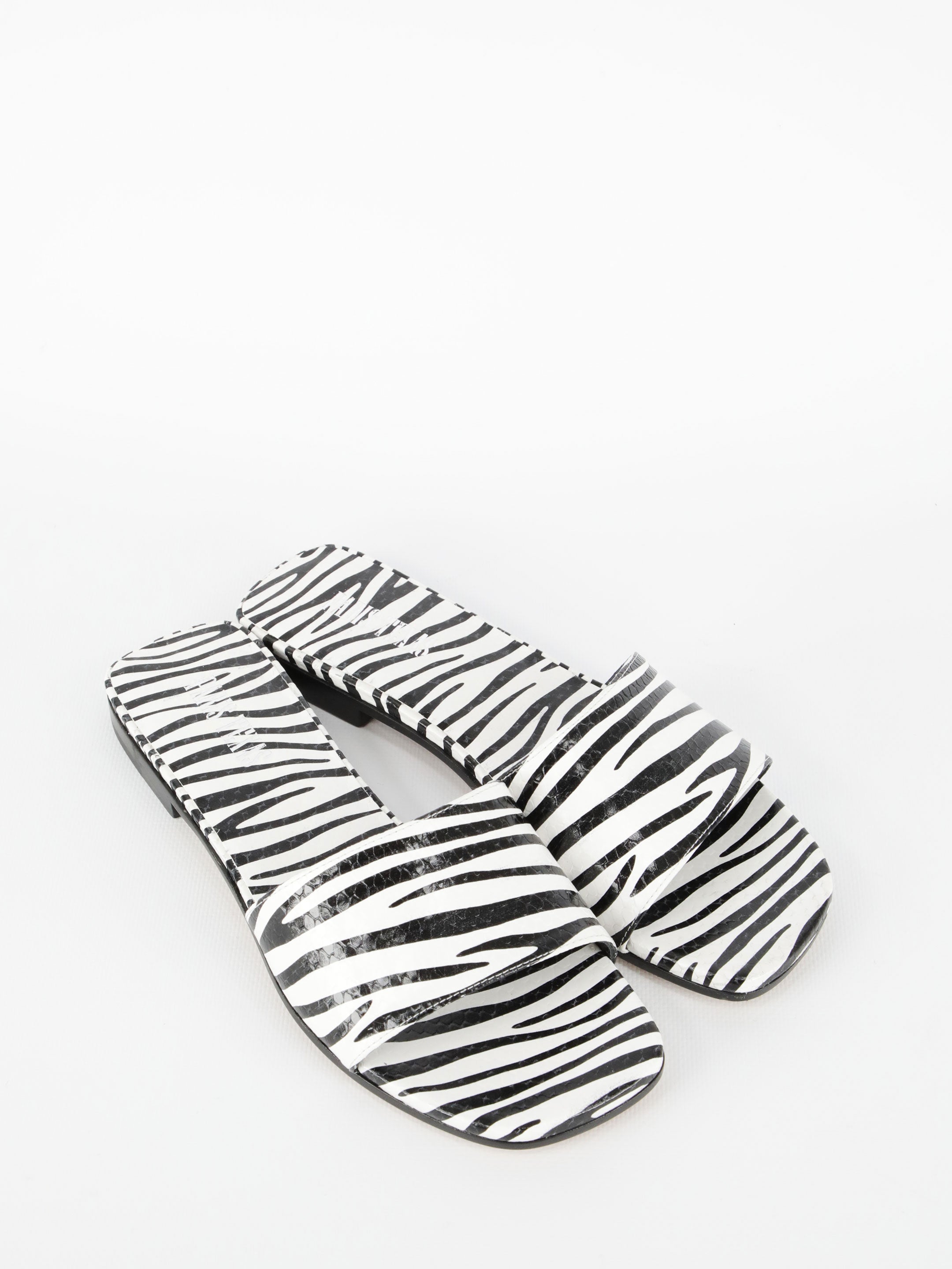PARIS TEXAS 36 zebra-print flat sandals