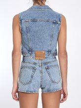 ALEXANDER WANG S cropped vest with bows and crystals