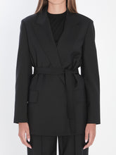 MAX MARA 40 blazer in wool canvas