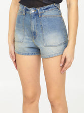 KENZO 26 light-blue denim shorts