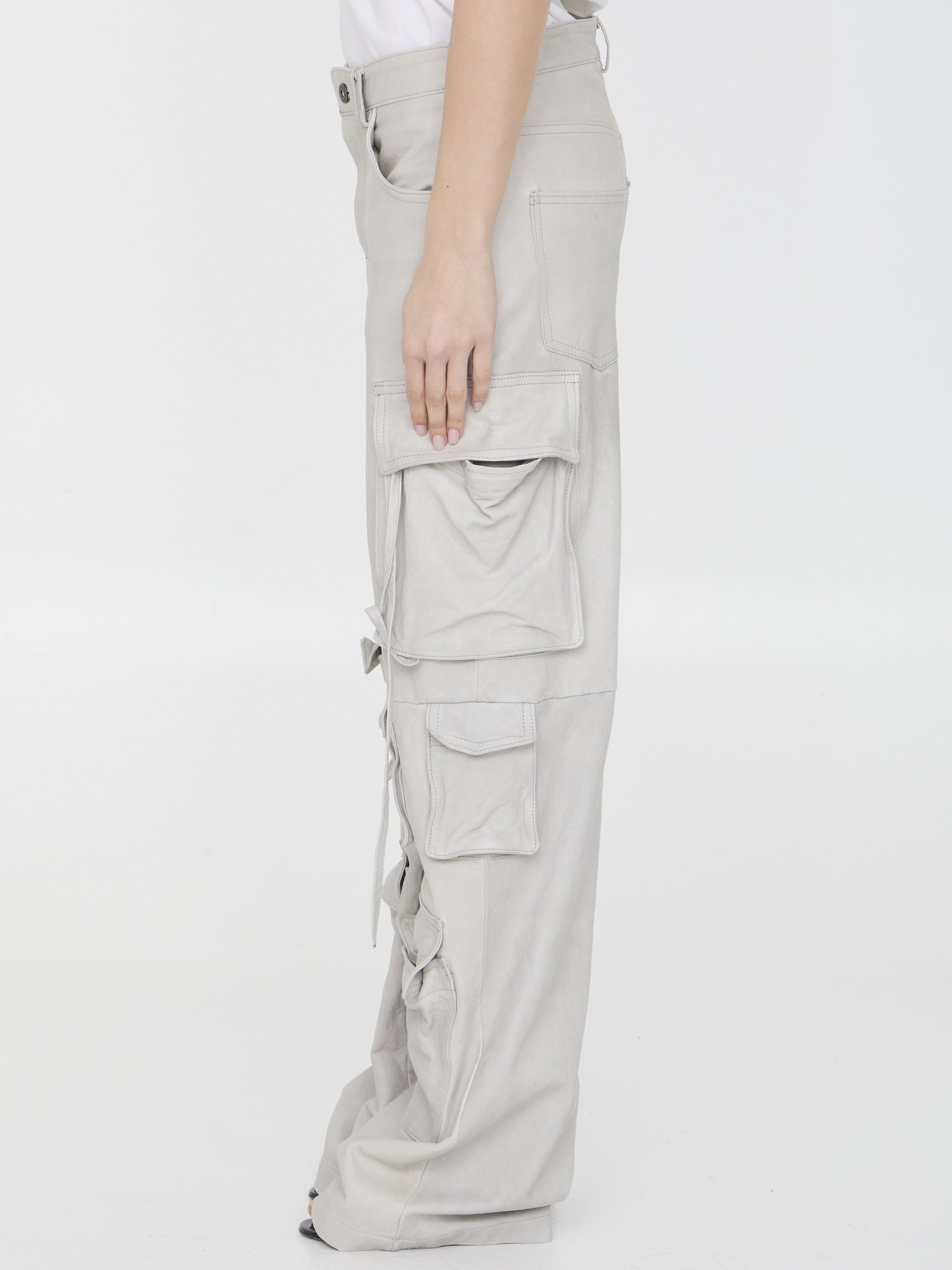 leather cargo pants