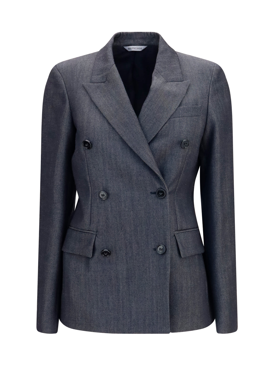 BALENCIAGA 36 double-breasted wool blazer