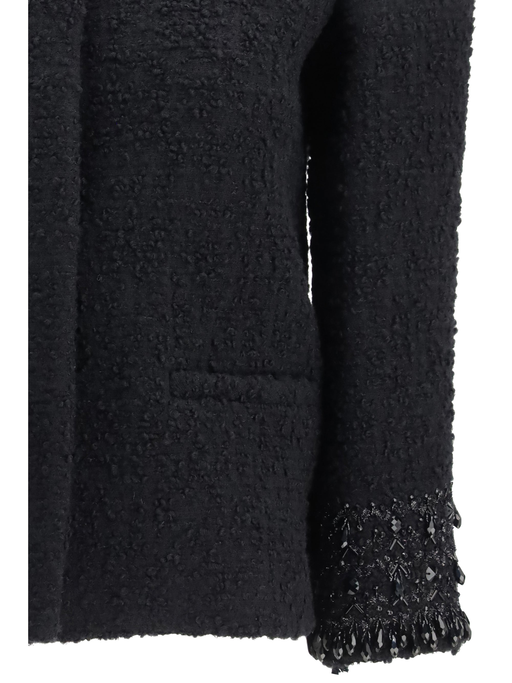 VALENTINO 42 tweed virgin wool jacket