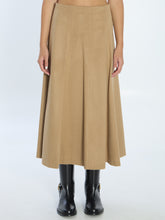 MAX MARA 40 flared skirt in camel