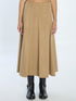 MAX MARA 40 flared skirt in camel