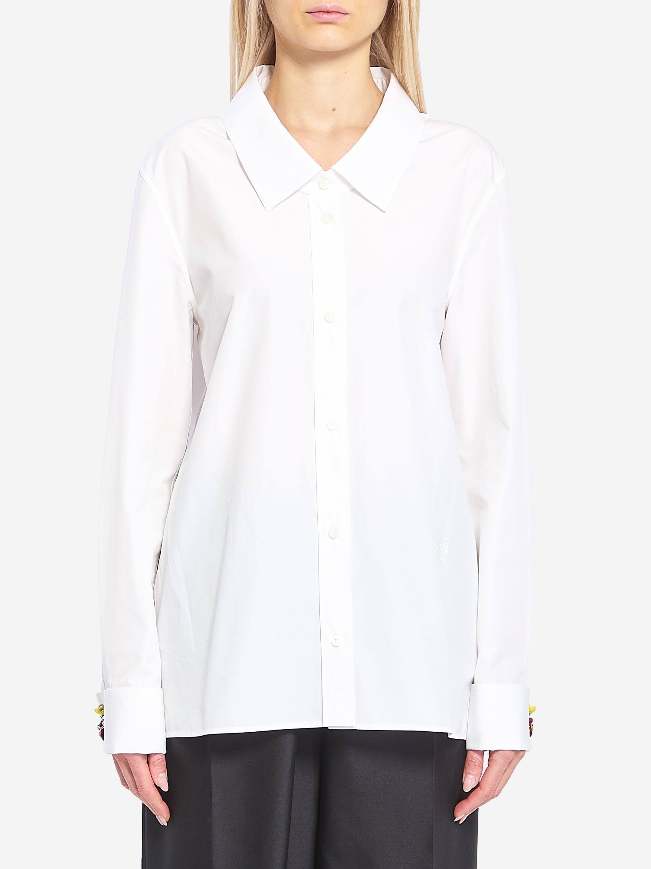 LOEWE 40 embellished cotton shirt