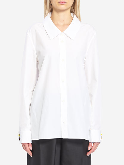 LOEWE 40 embellished cotton shirt