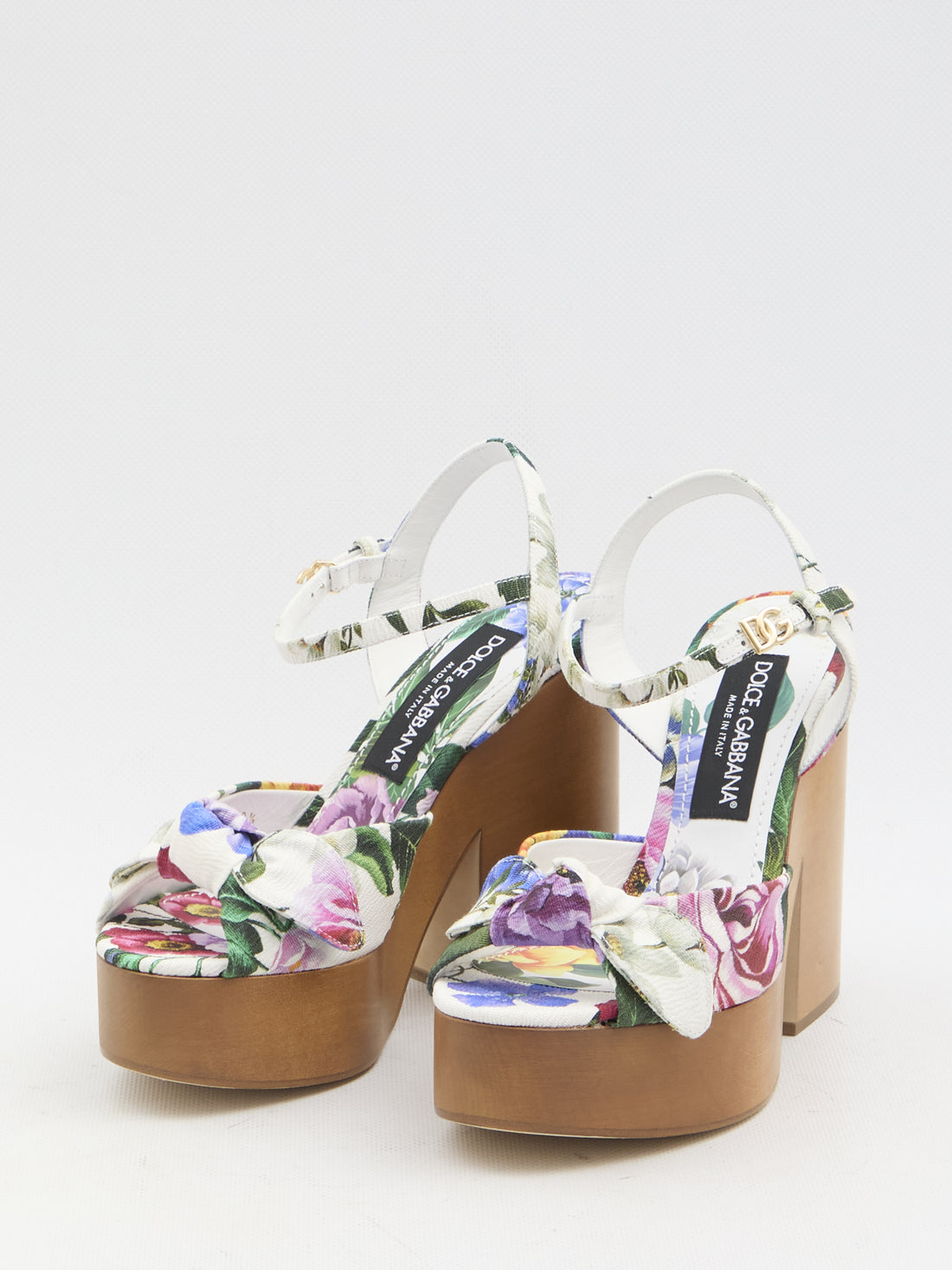 DOLCE&GABBANA 40 floral platform sandals