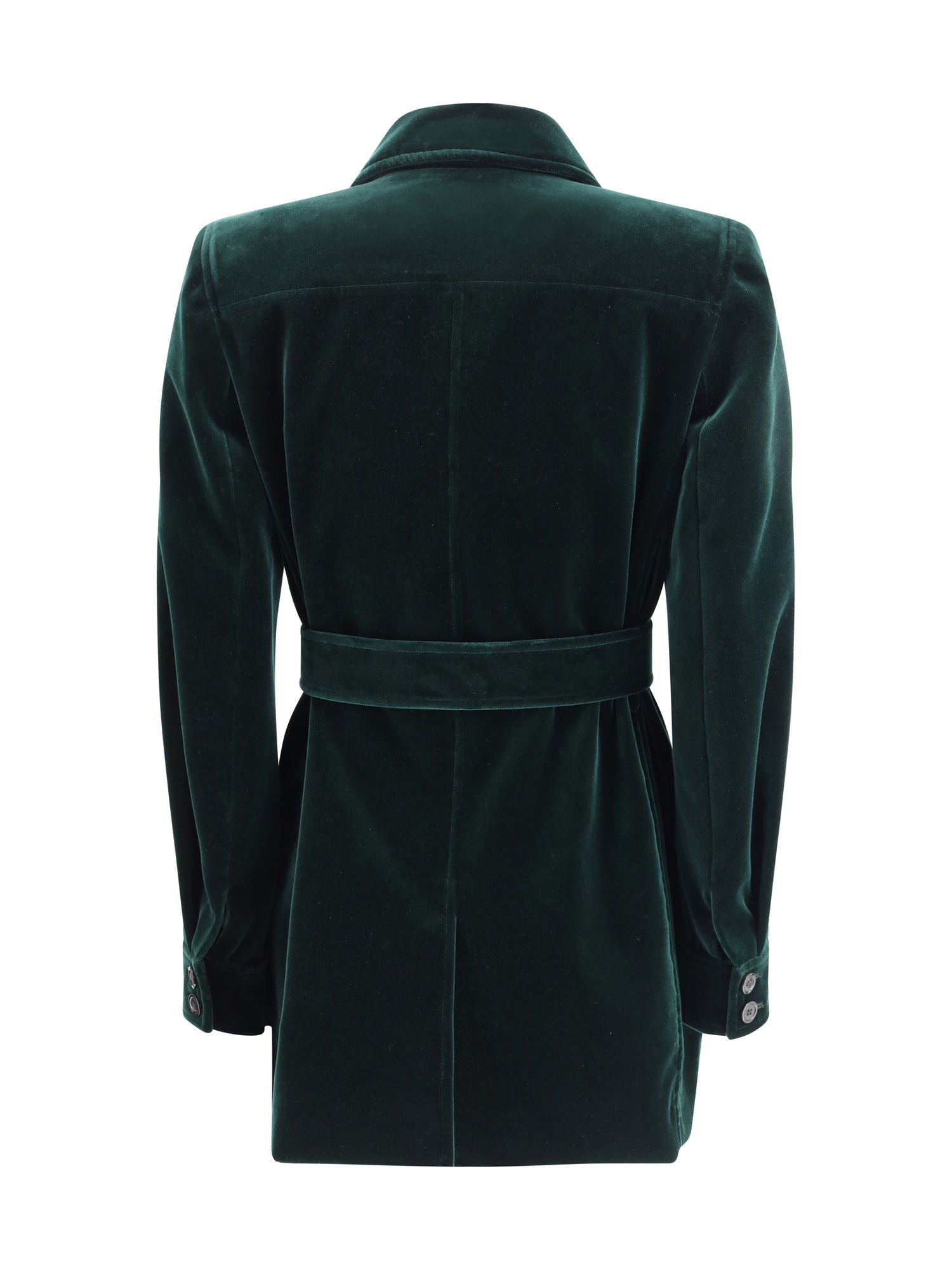 SAINT LAURENT 40 velvet saharan jacket