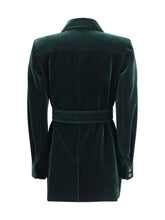 SAINT LAURENT 40 velvet saharan jacket