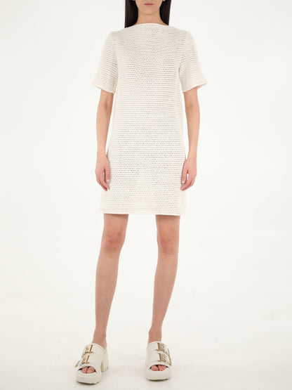 BOTTEGA VENETA M crochet white dress