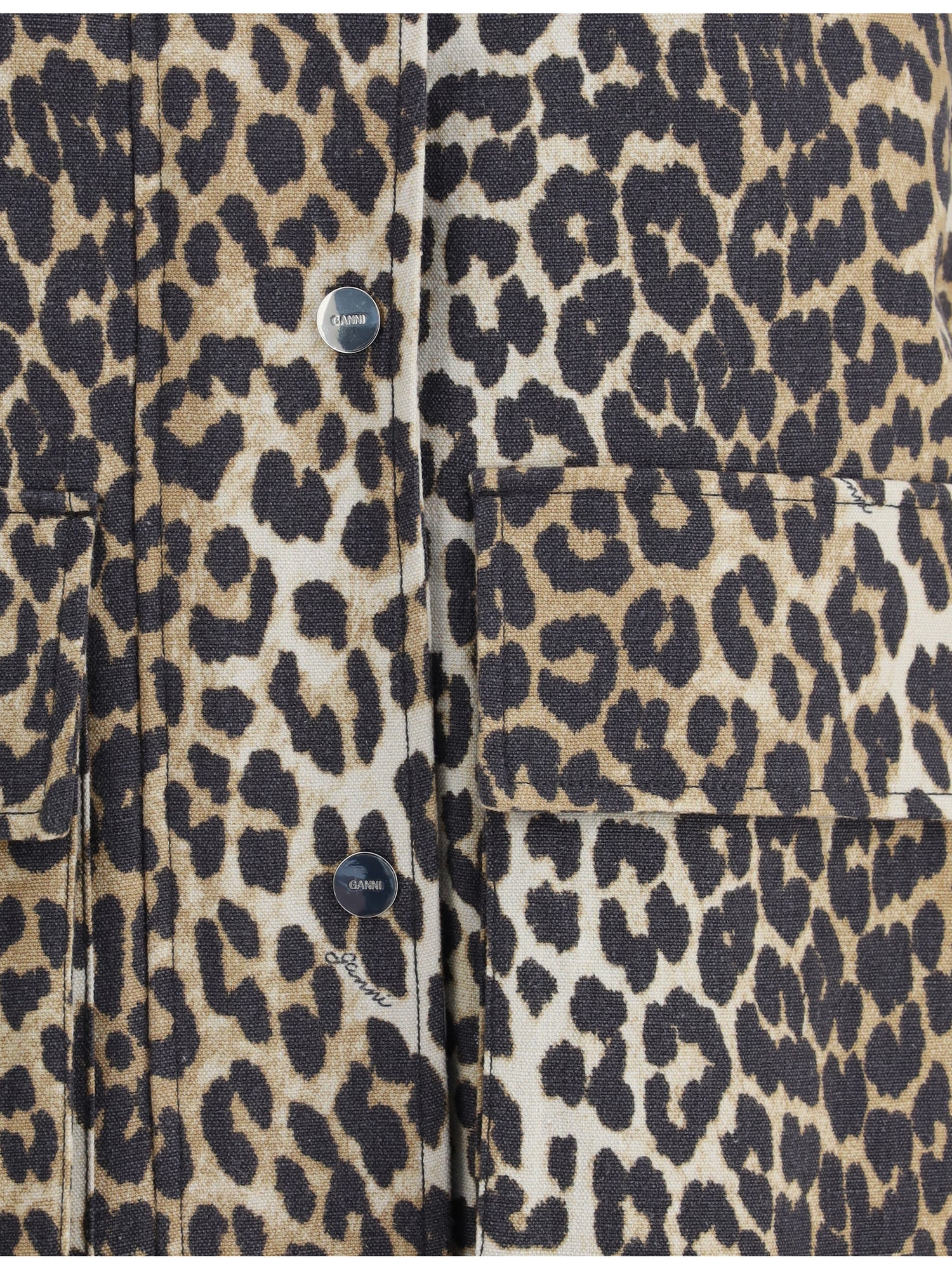 GANNI L-XL leopard jacket