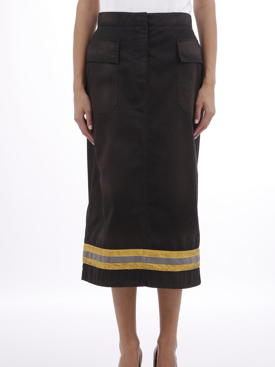 CALVIN KLEIN 205W39NYC 40 skirt with reflective band