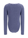 cable-knit wool bodysuit