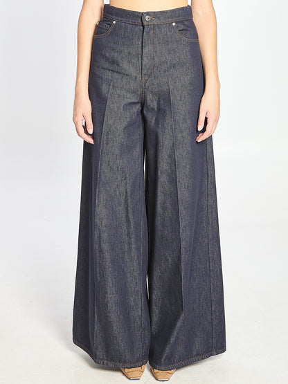 MAX MARA 38 jeans wide leg in denim 