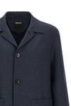 alpe jacket in linen and wool blend mélange