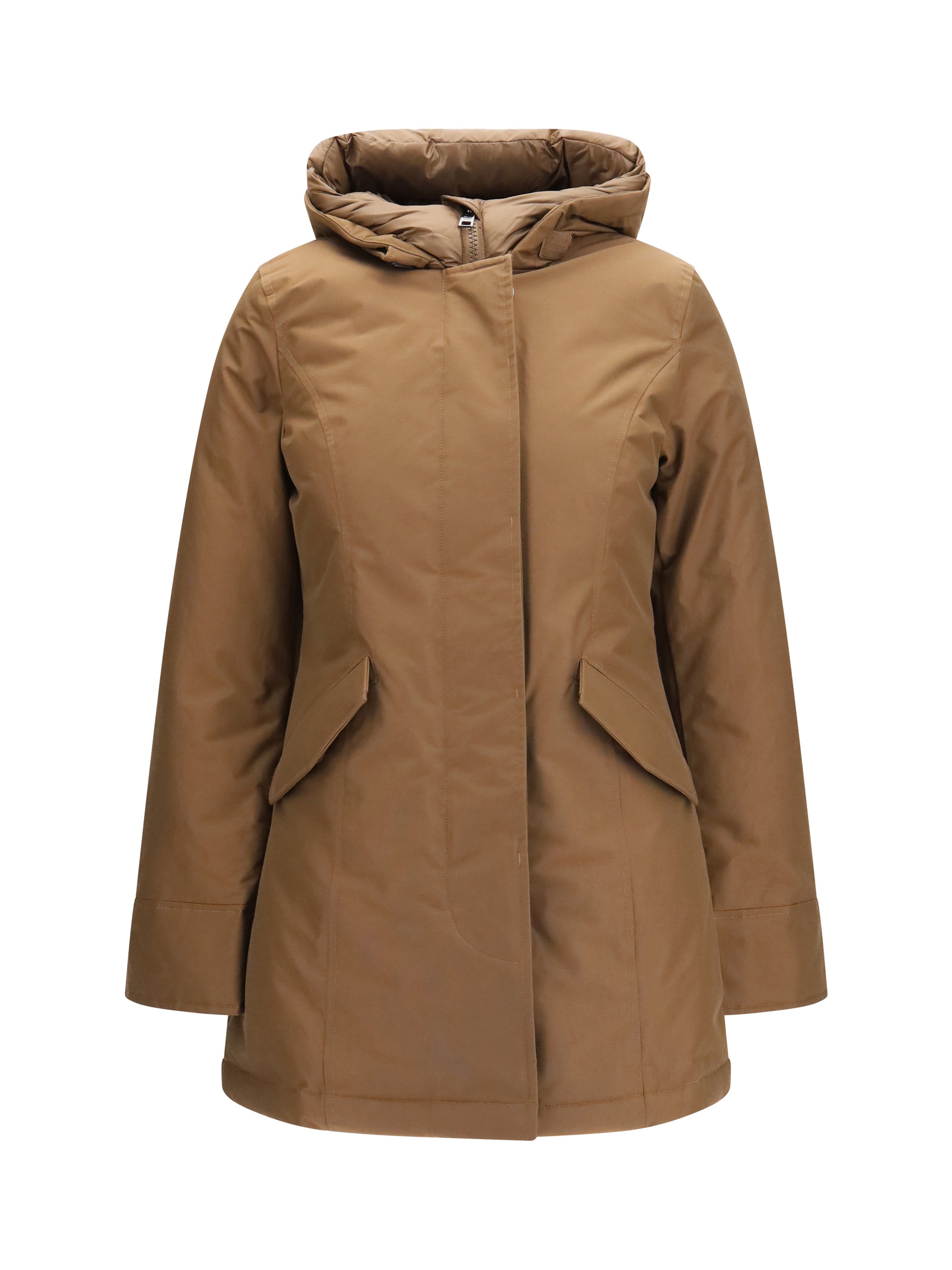 hooded padded arctic parka