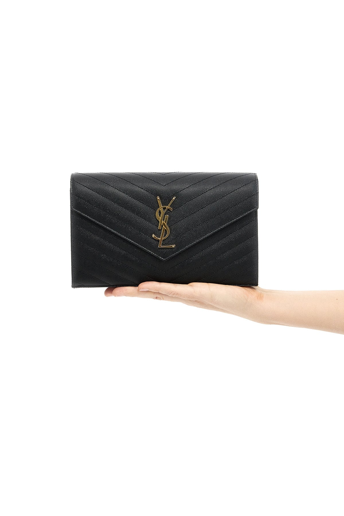 saint laurent iconic matelassé grain de poudre leather bag