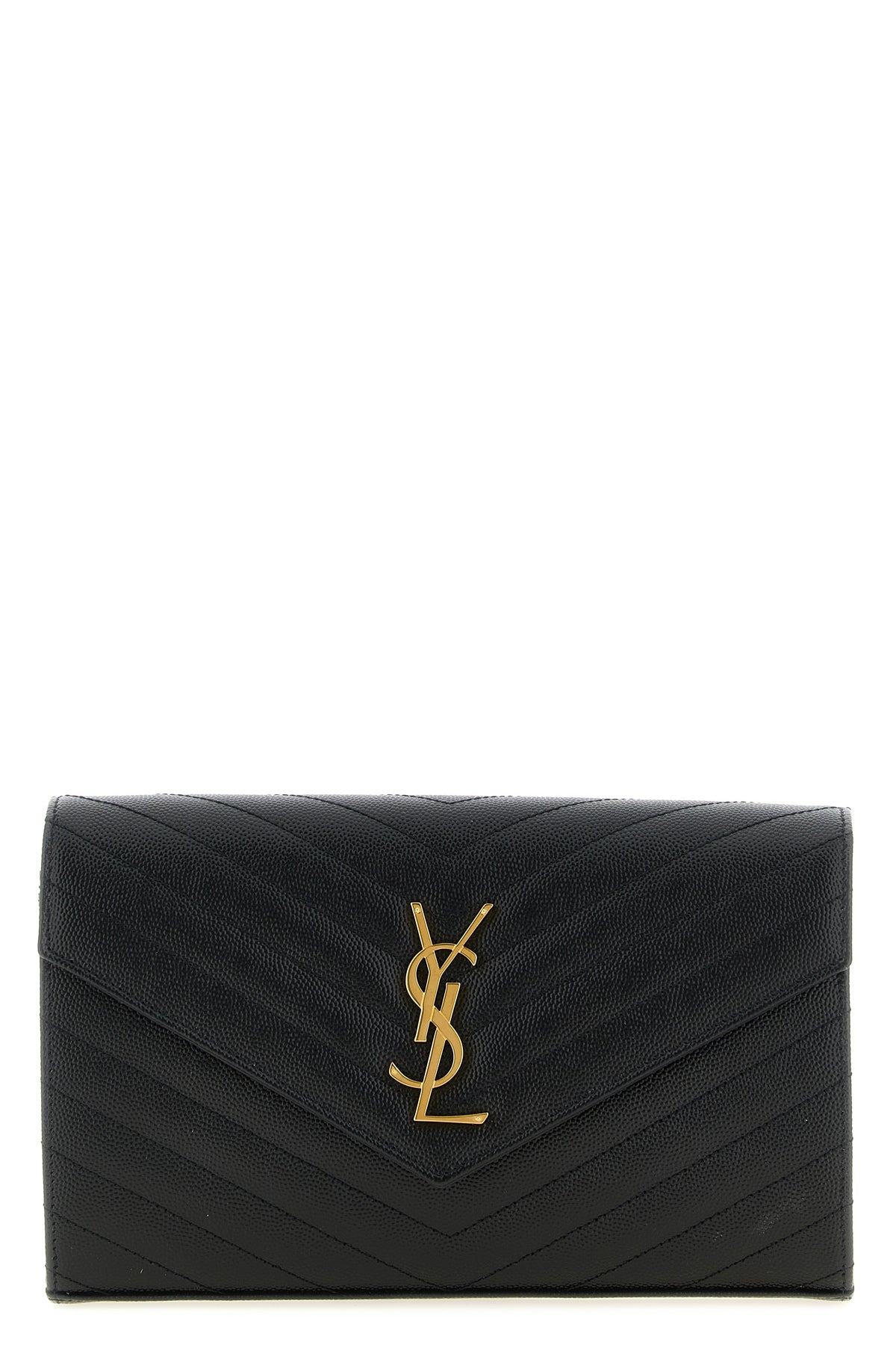 saint laurent iconic matelassé grain de poudre leather bag