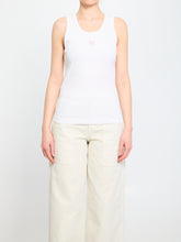 DOLCE&GABBANA 38 ribbed tank top with dg 