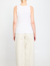 DOLCE&GABBANA 38 ribbed tank top with dg 