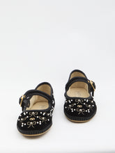 VALENTINO GARAVANI 36 endouce velvet mary-jane ballerina flats 