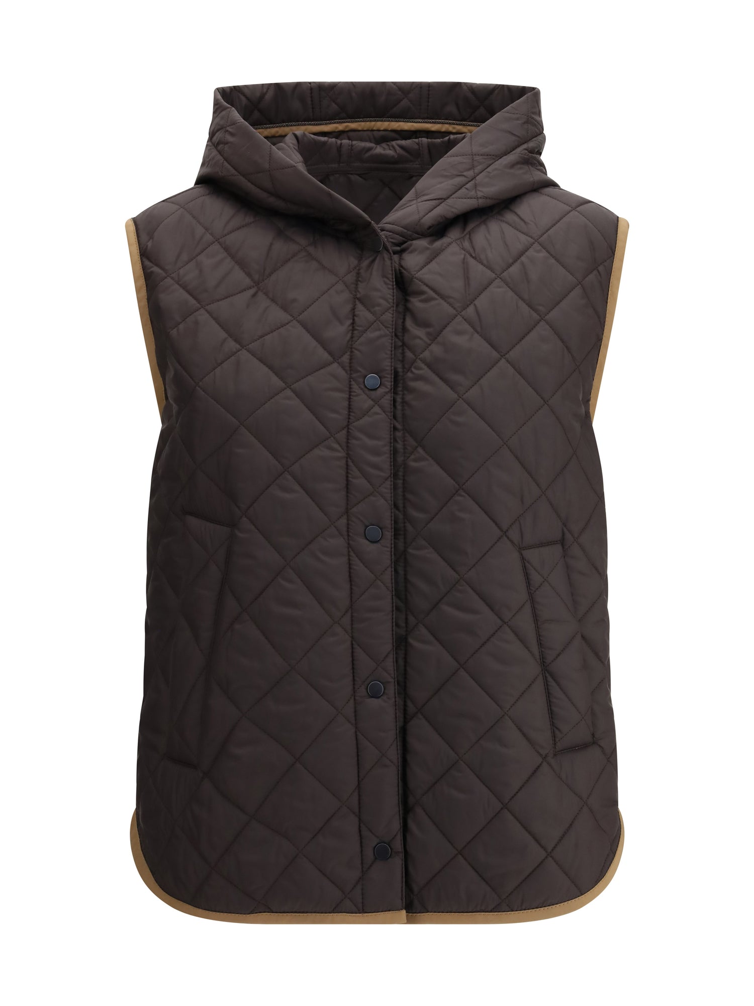 BRUNELLO CUCINELLI 40 hooded padded gilet