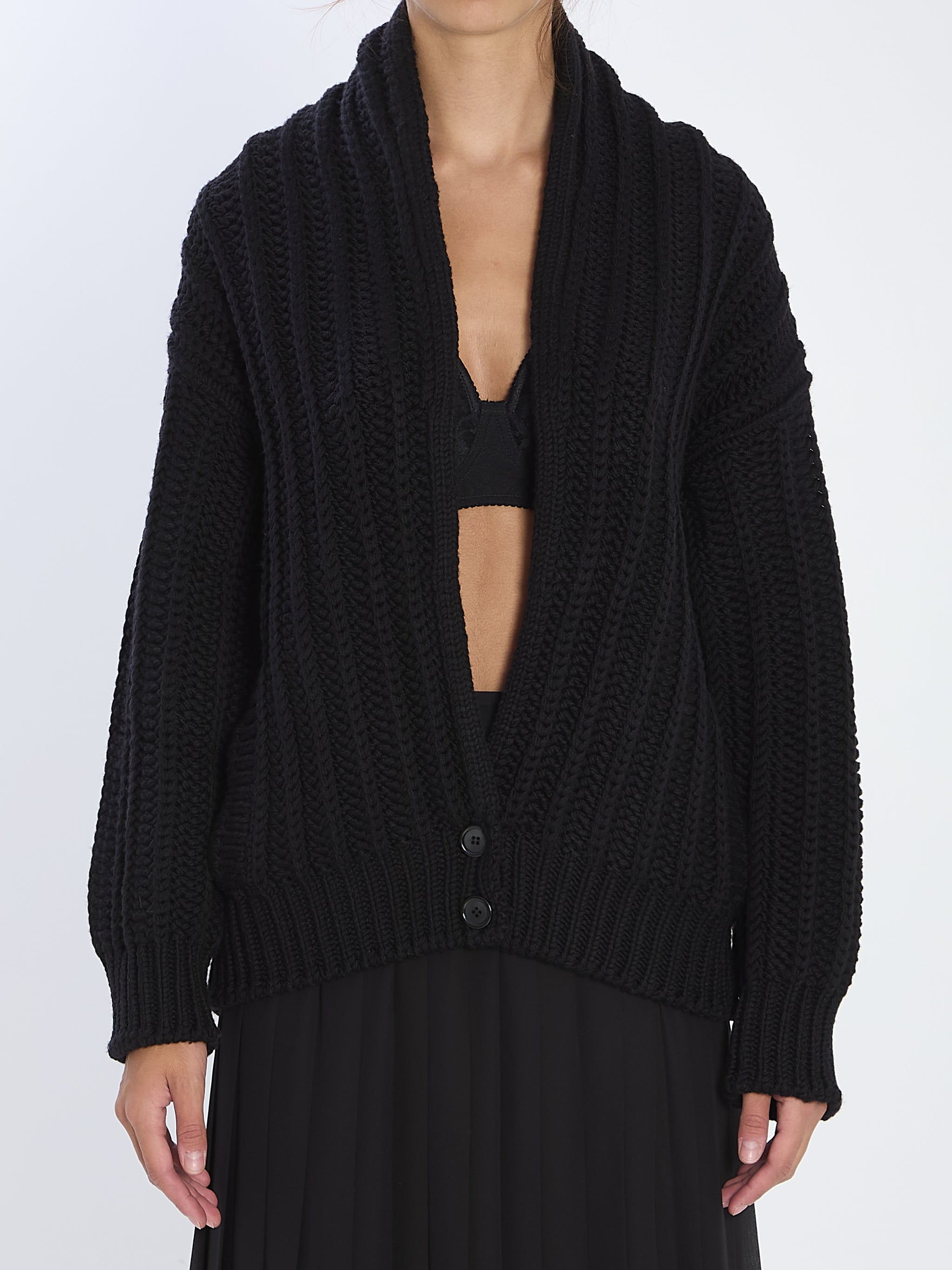 virgin wool cardigan