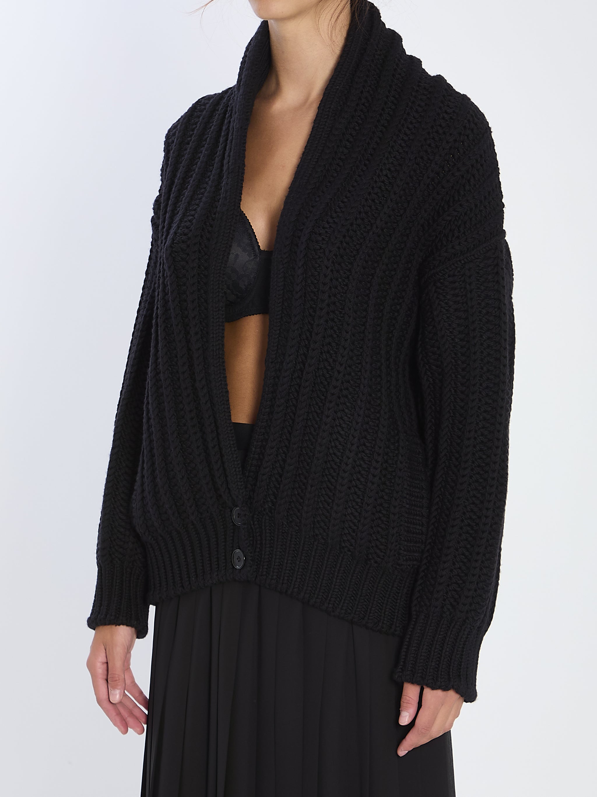 virgin wool cardigan