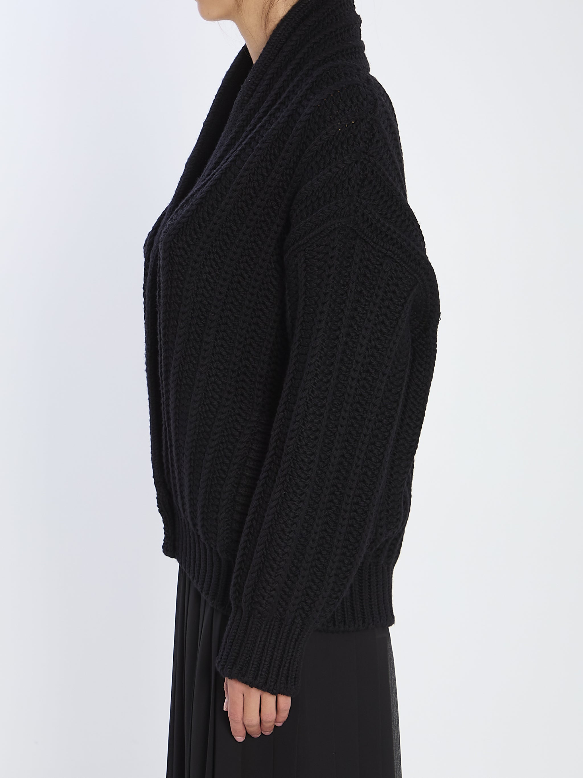virgin wool cardigan