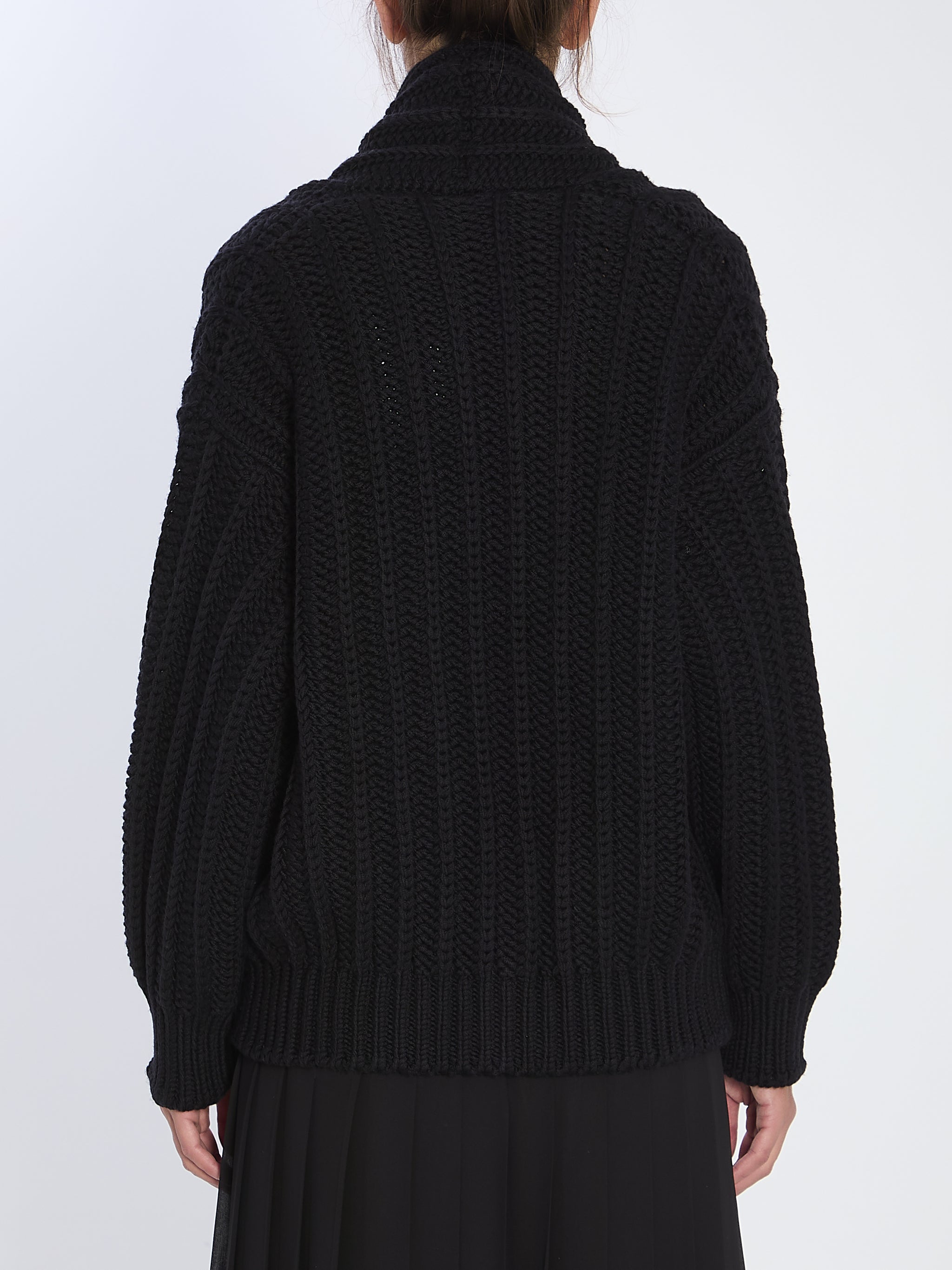 virgin wool cardigan