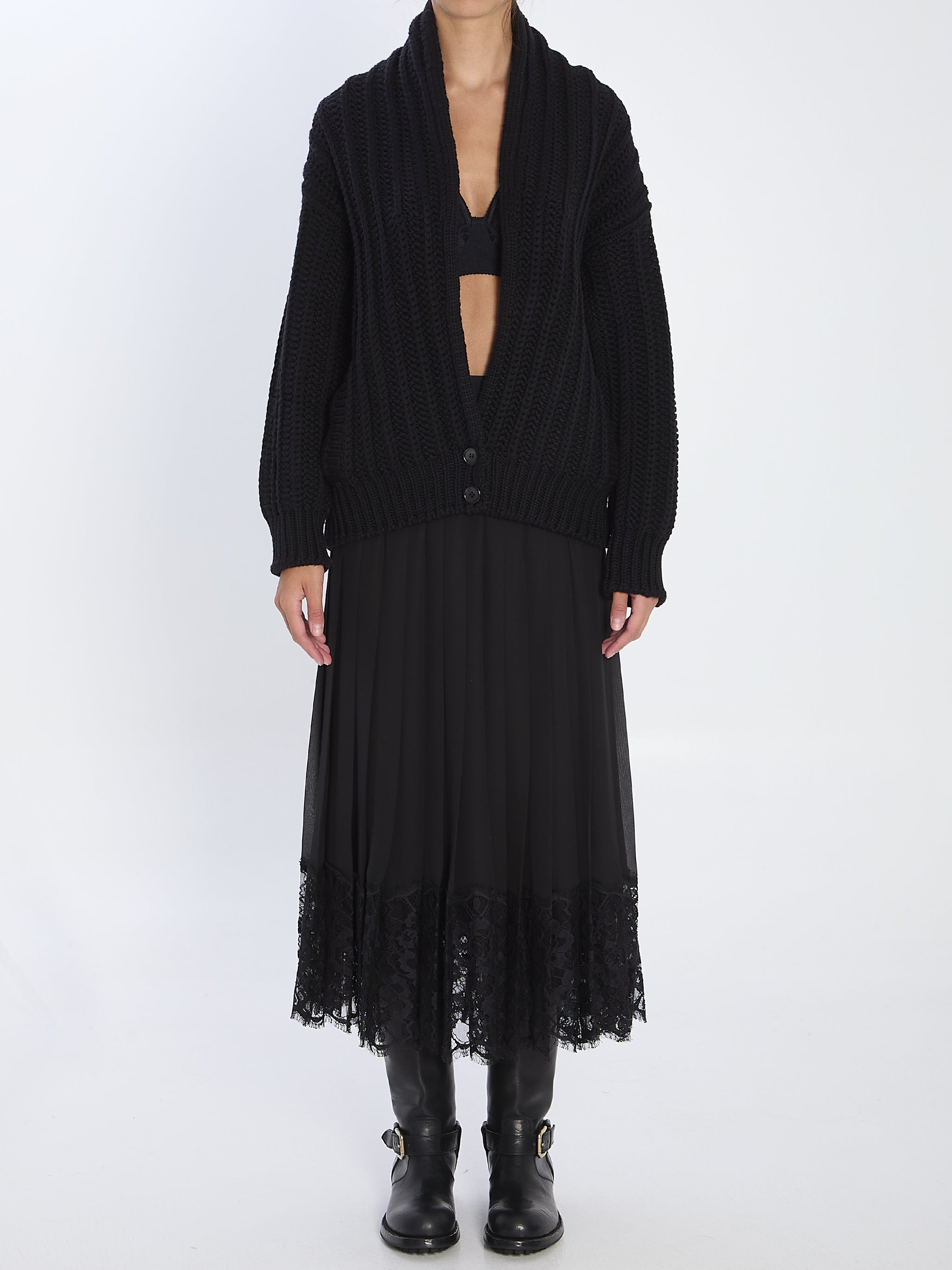 virgin wool cardigan