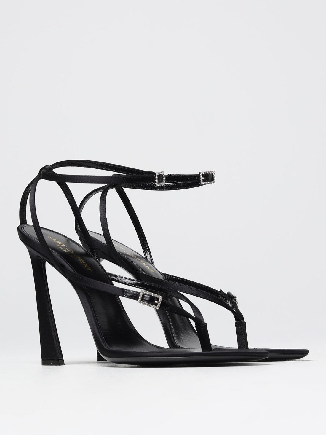 SAINT LAURENT 36 silk sandals