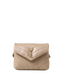 SAINT LAURENT Loulou Toy Beige Leather Shoulder Bag