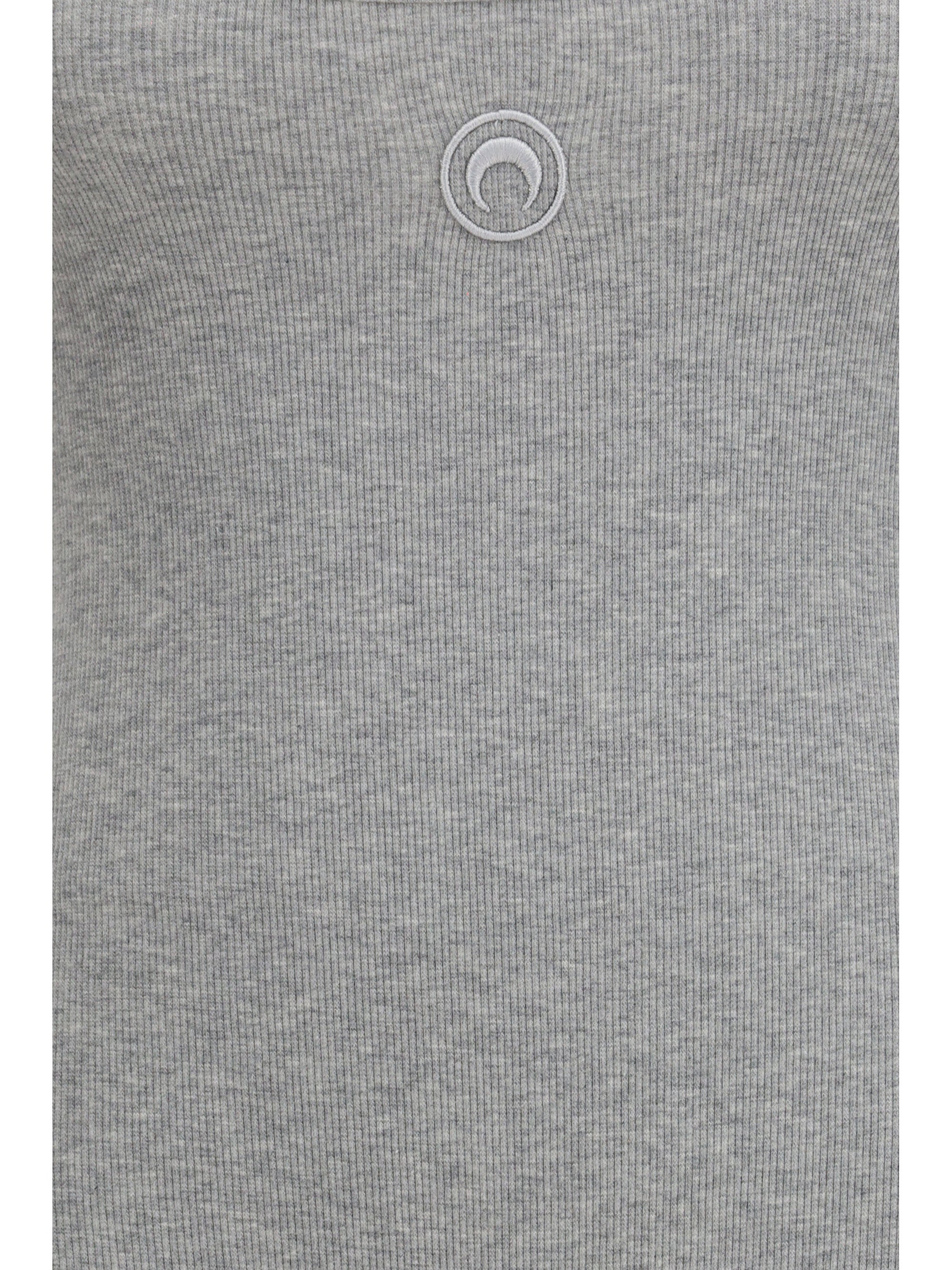 moon logo ribbed jersey short catsuit