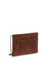 bc duo suede clutch bag