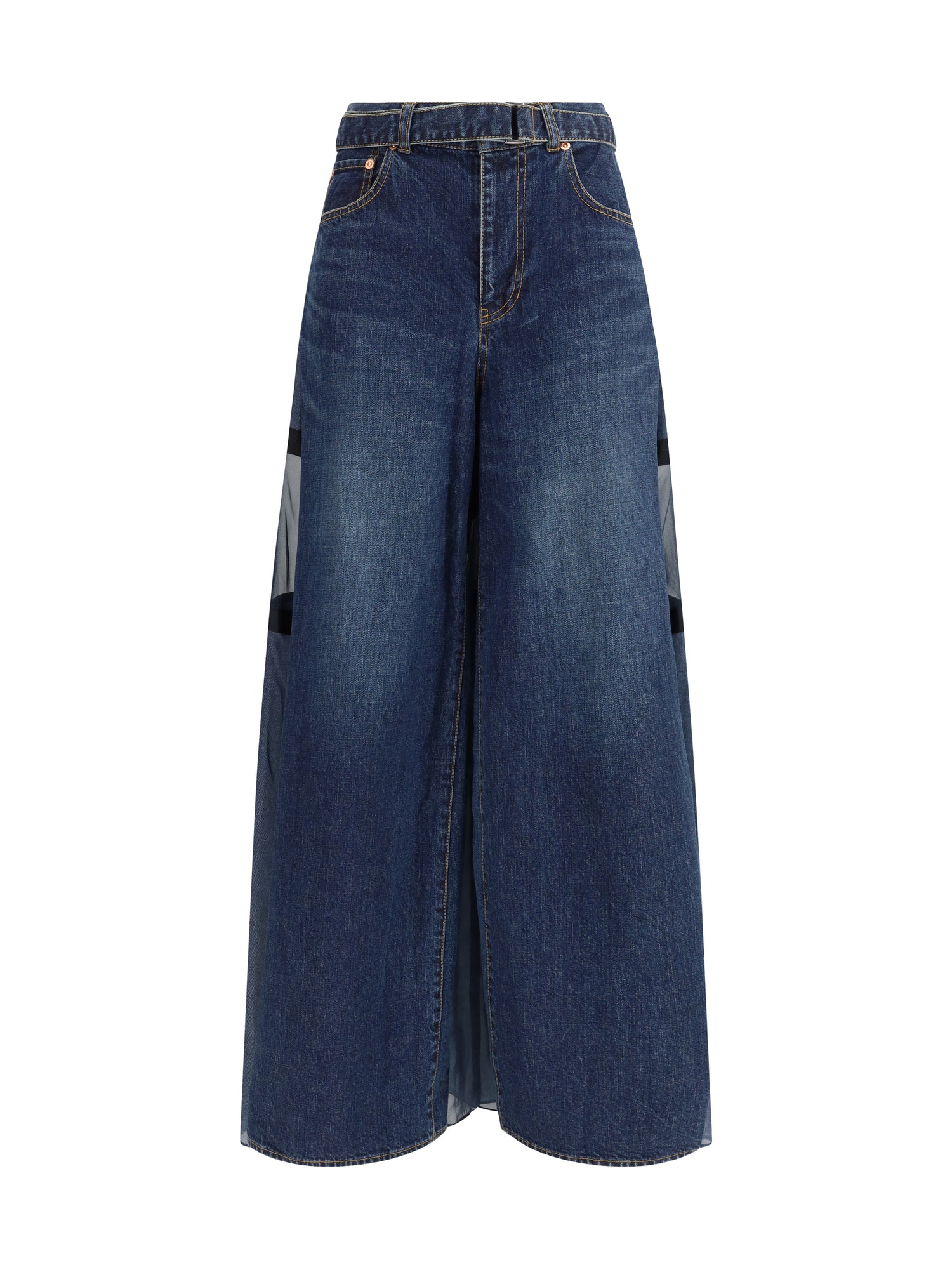 SACAI 1 denim pants with liner back