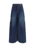 SACAI 1 denim pants with liner back