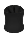 wool corset with zip
