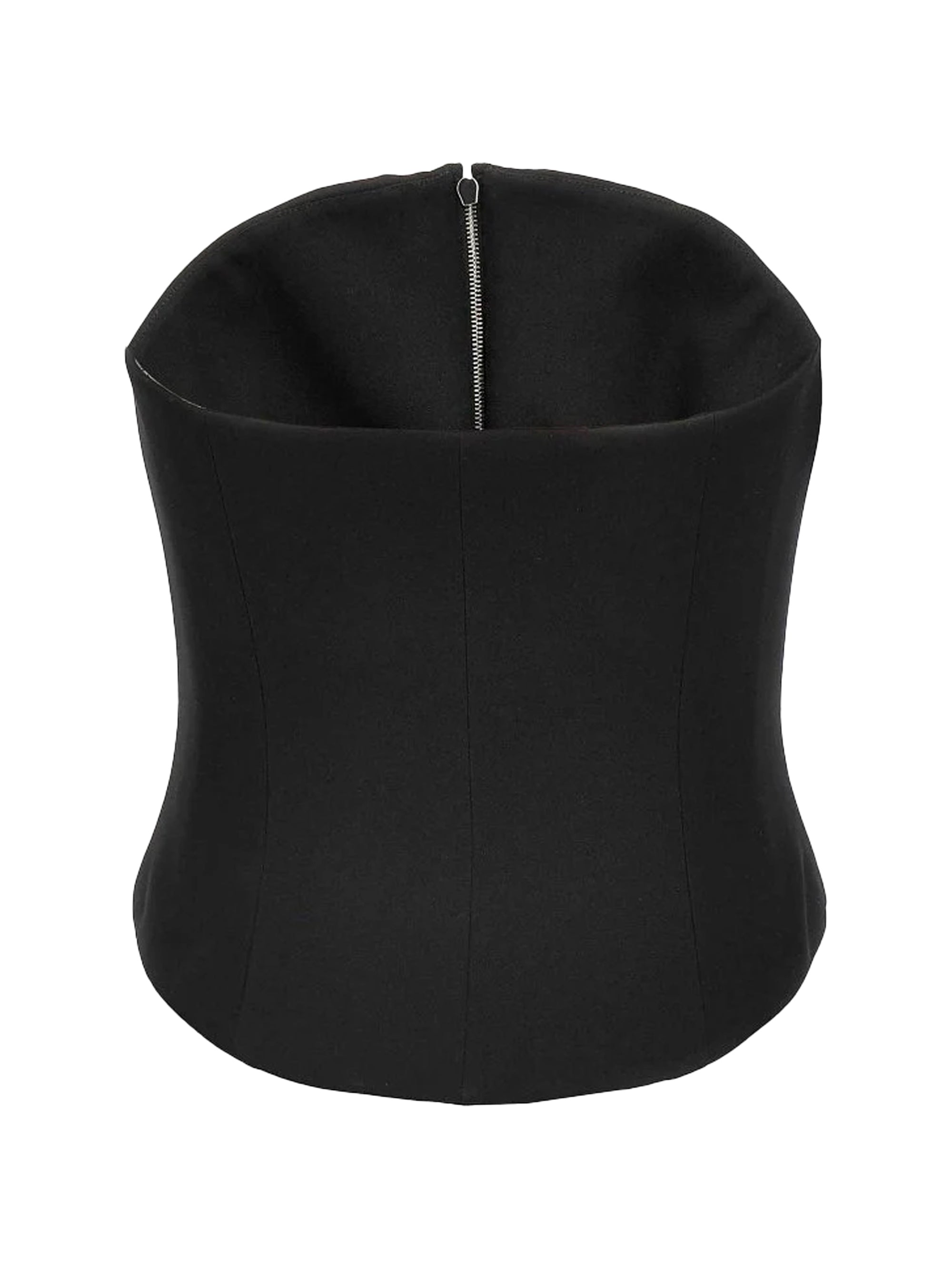 wool corset with zip