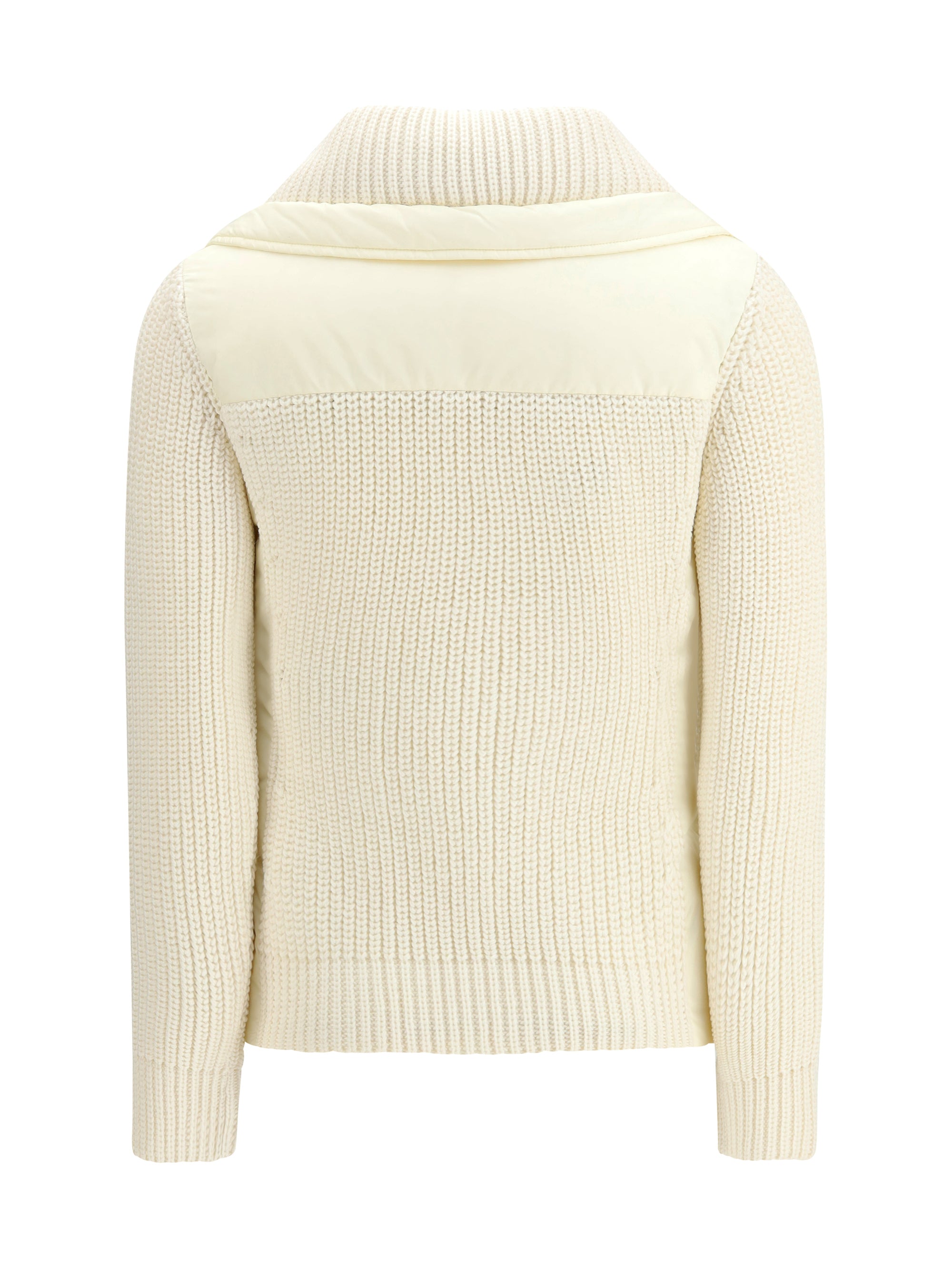 MONCLER GRENOBLE M high collar quilted long sleeve jacket