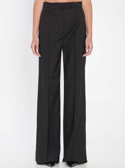 MAX MARA 40 straight-leg trousers in light wool