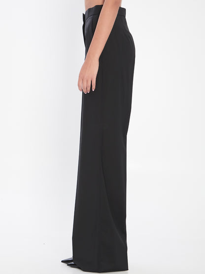 MAX MARA 40 straight-leg trousers in light wool